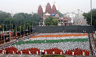 The grand I-Day celebrations in New Delhi