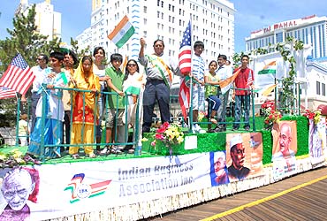 NRI's celebrate India's Independence Day at a Parade in Atlantic City