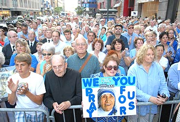 NYC celebrates Mother Teresa