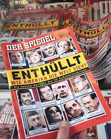 Information taken from secret documents supplied by WikiLeaks was published in Der Spiegel