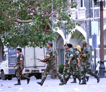 A file photo of paramilitary personnel during the 26/11 terror strike