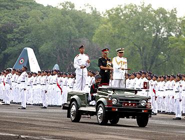 The passing out parade at the National Defence Academy in Pune