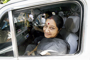 Leader of Opposition in Lok Sabha Sushma Swaraj (in the picture) has played a crucial role in the logjam