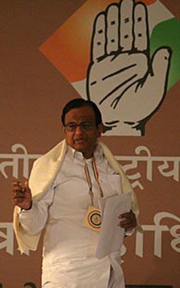 Chidambaram at the plenary meet on Monday