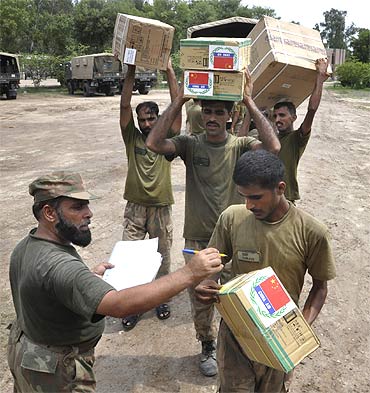 China had pledged US $ 250 million as flood relief to Pakistan