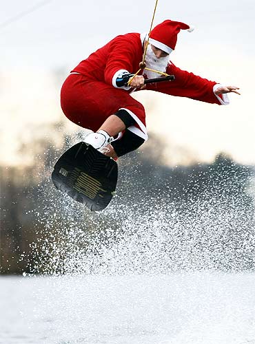 In PHOTOS: Whacky, thrill-seeking Santas are here