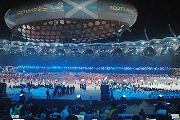 The opening ceremony of the Commonwealth Games