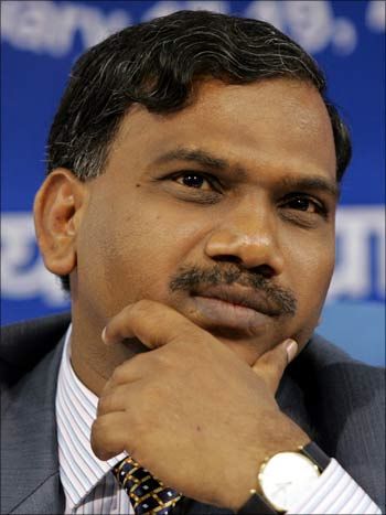 Former telecom minister A Raja, who had to resign over the 2G scam