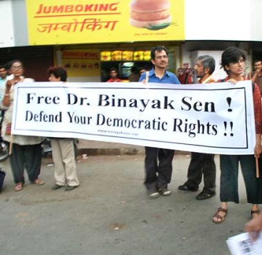 Protests demanding release of Dr Sen