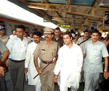 Rahul at the railway station