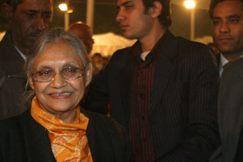 Delhi Chief Minister Sheila Dixit
