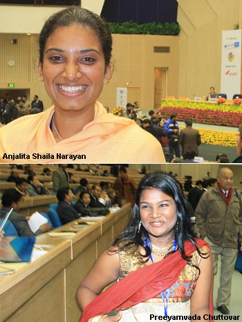 Angelita Shyla Narayan (top) and Preeyamvada Chuttovar