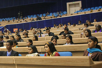 The young delegates attend a PBD event