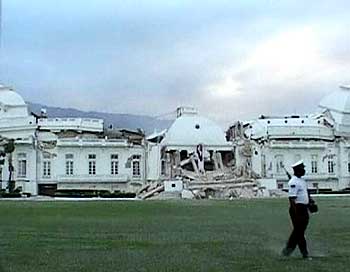 Haiti's Presidential Palace was destroyed in the earthquake