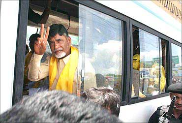 Telugu Desam Party supremo N Chandra Babu Naidu was arrested in Hyderabad