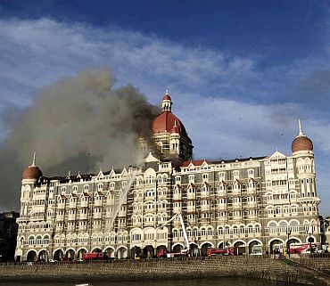 The Taj Mahal hotel in Mumbai, one of the sites of the attack