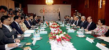 The bilateral meeting between the Indian and Pakistani delegations in Islamabad