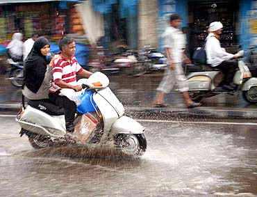 First showers in Hyderabad on Tuesday evening