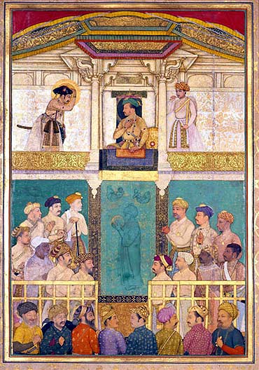 Jahangir receiving Prince Khurram at Ajmer