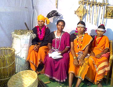 Tribals at a fair in Raipur