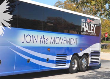 Nikky Haley's Join the Movement bus