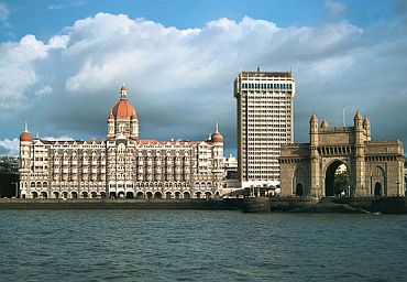 A view of the iconic Taj Palace hotel