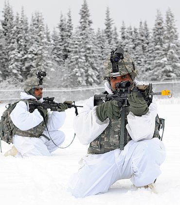 Indian Army trains in icy Alaska