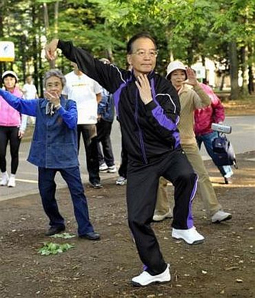 Even world leaders find time to stay in shape