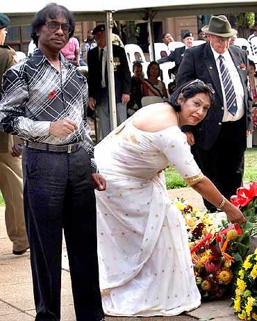 Marie Pillay-Ramiah and Valerie Sebastian of the 1860 Legacy Foundation Gauteng at the ceremony