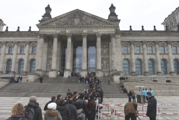 The historic Reichstag building in Berlin.