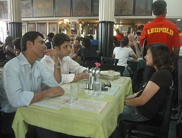 It's business as usual at Leopold Cafe in South Mumbai, which was one of the targets on 26/11