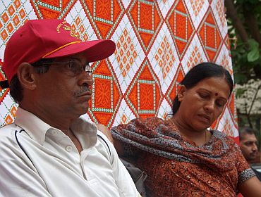 K Unnikrishnan, father of Major Sandeep Unnikrishnan who was slain in the 26/11 terror attacks with his wife Dhanalakshmi in Mumbai