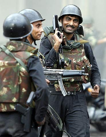 File photo shows NSG commados at the end of the Taj siege