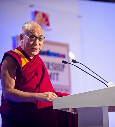 The Dalai Lama speaks at the HT Leadership Summit in New Delhi last month