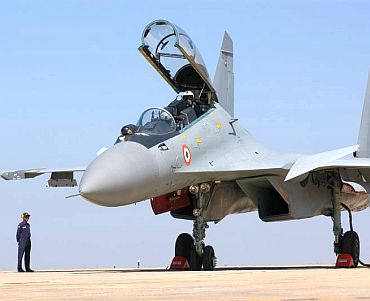 File photo of a Sukhoi fighter jet