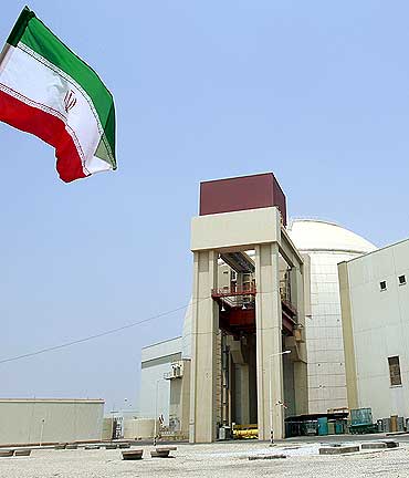 A general view of the Bushehr main nuclear reactor in Iran