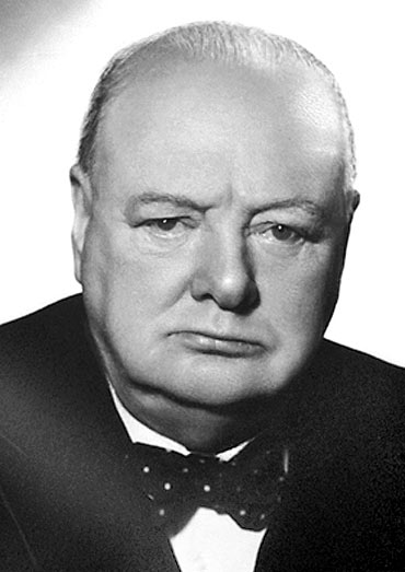 Former British Prime Minister Winston Churchill
