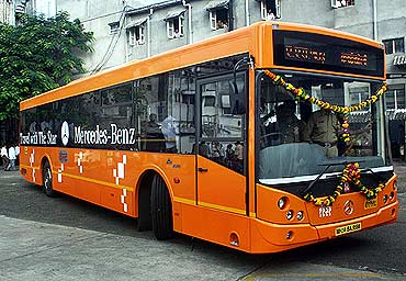 BEST plies Mercedes buses in Mumbai