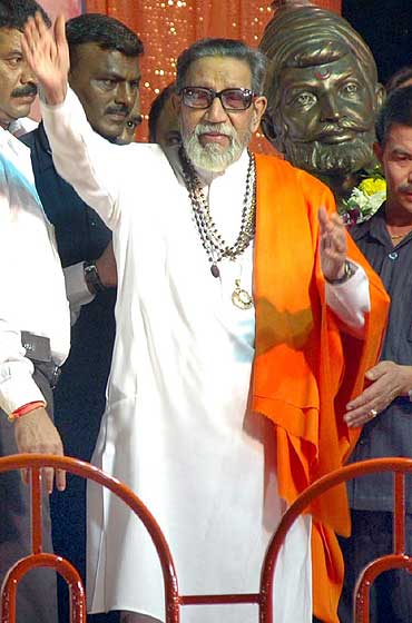Shiv Sena chief Balasaheb Thackeray