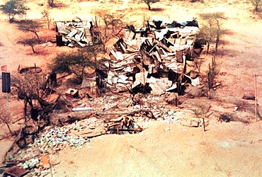 The site of the second nuclear blast site in Pokhran, Rajasthan