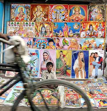 A poster shop in Chhapra