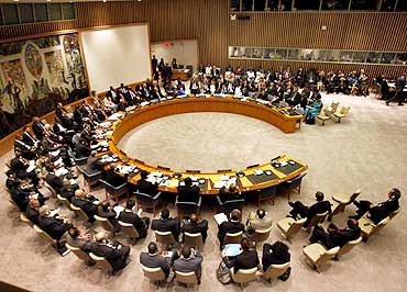 The United Nations Security Council meets