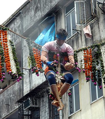Mumbai's 'Govindas' in action
