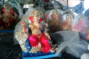 Ready to export Ganeshas in the store-room