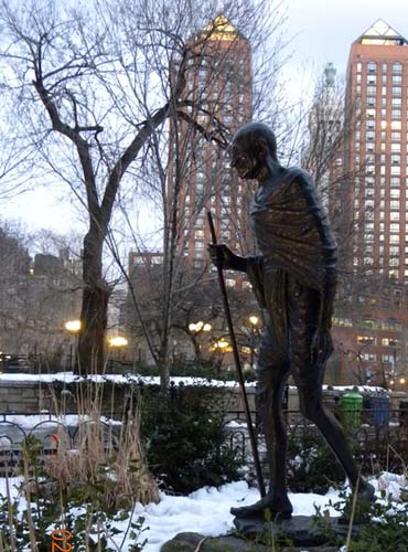 Mahatma Gandhi's statute in New York City