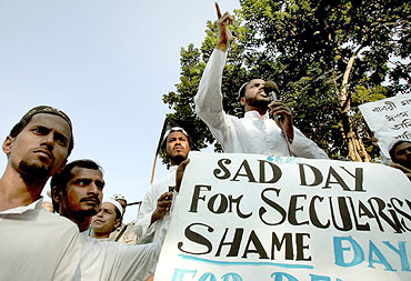 Protests against the demolition of Babri Masjid