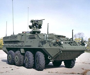 Stryker armoured vehicle