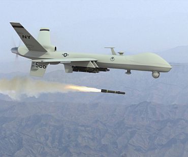 US drone in action over North Waziristan