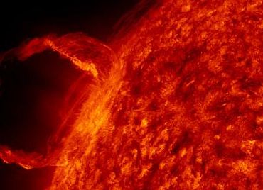 An illustration of a solar flare