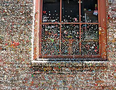The Gum Wall in Downtown Seattle, USA